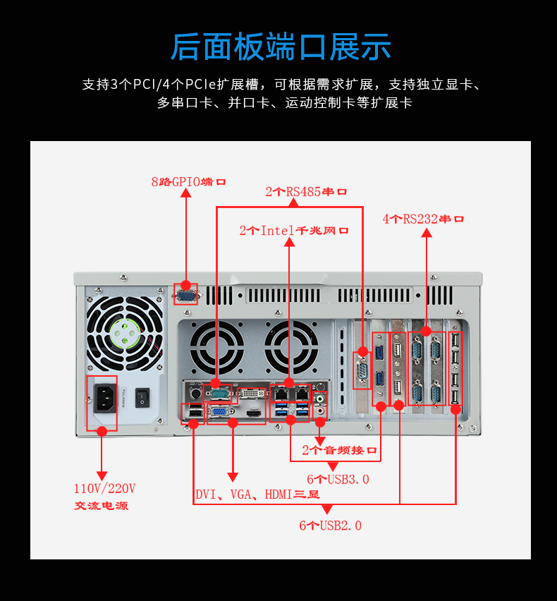酷睿7代工控機(jī),IPC-610L6串口2網(wǎng)口14USB,DT-610L-ZQ170MA.jpg