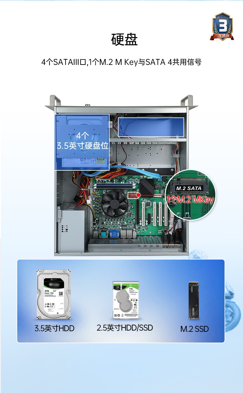 擴展性超強工控機,7pci槽工業電腦,DT-610L-JH420MA.jpg