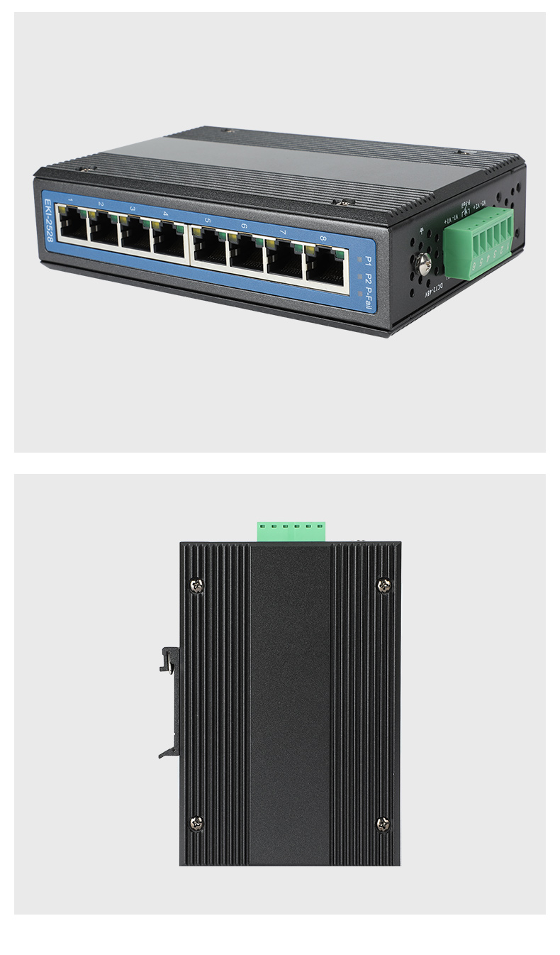 研華寬溫網(wǎng)口交換機,支持DIN導(dǎo)軌壁掛式安裝,EKI-2528-BE.jpg