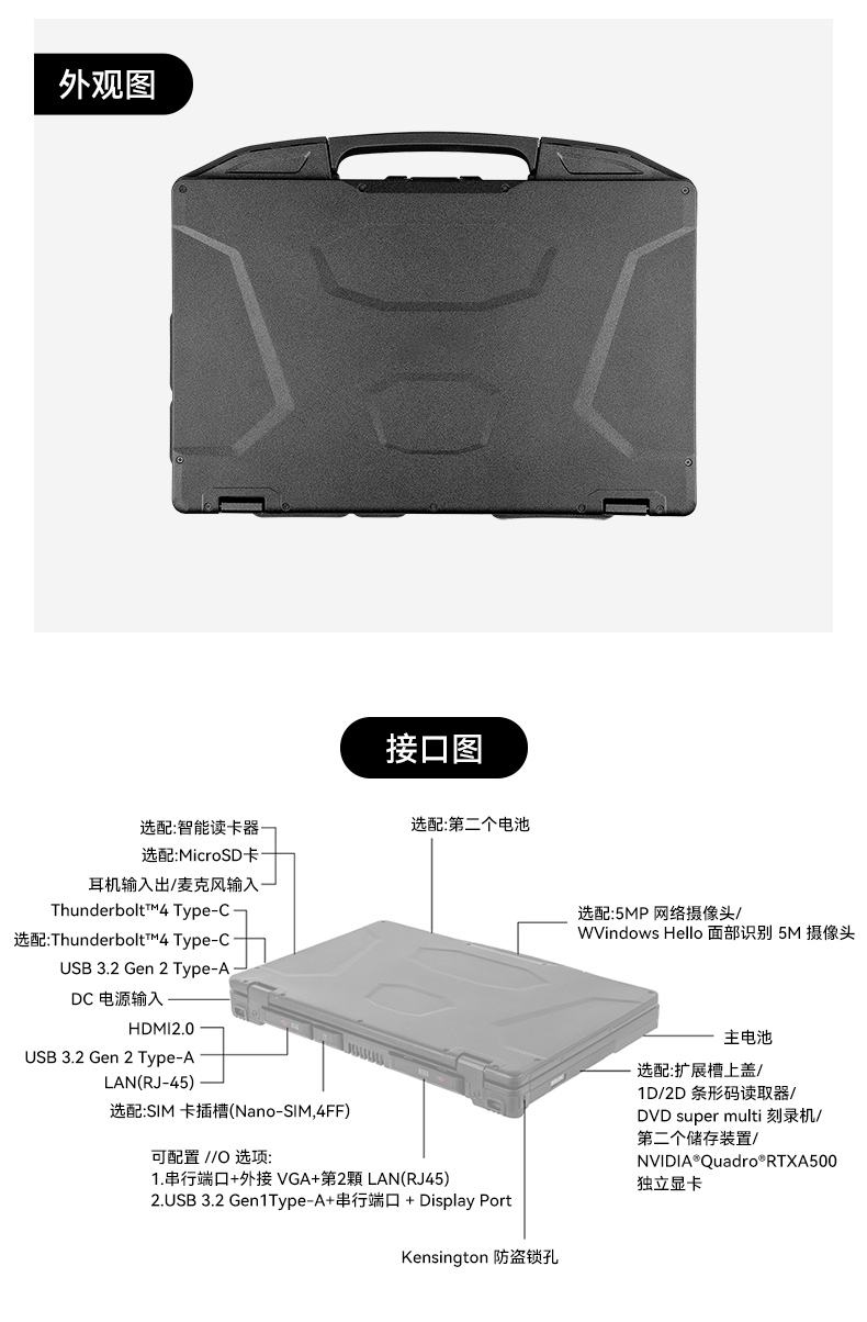 AI大模型三防筆記本,戶外勘探AI數據分析工業級計算機,DTN-S1514G.jpg